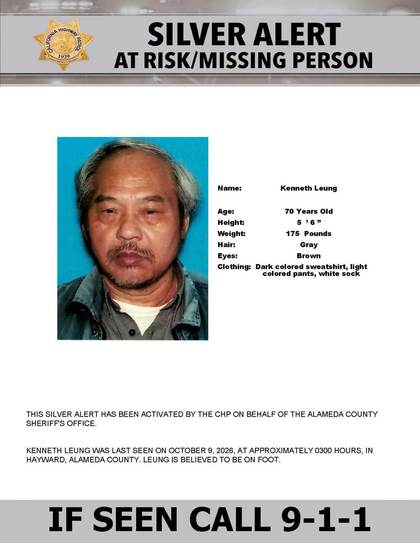 Missing person flyer for Kenneth Leung