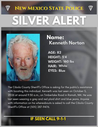 Missing person flyer for Kenneth Norton