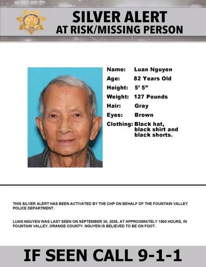 Missing person flyer for Luan Nguyen
