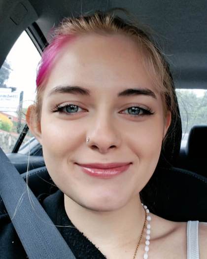 Missing person flyer for Maggie Place
