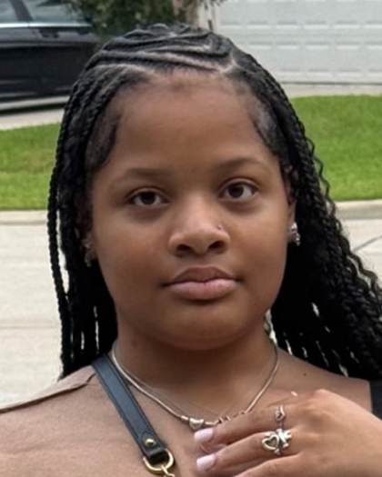 Missing person flyer for Mykiah Hughes