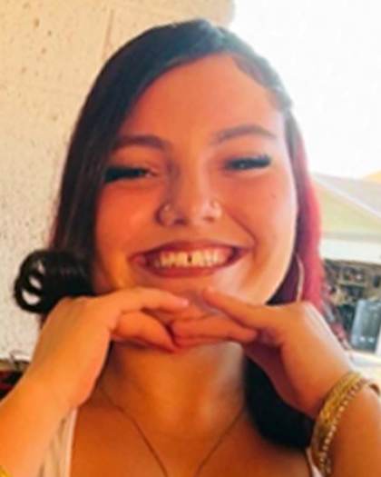 Missing person flyer for Percilla Meinhardt