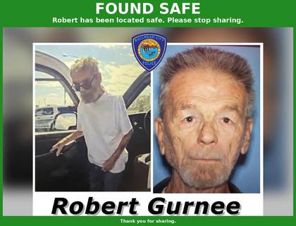 Found safe flyer for Robert Gurnee Jr.