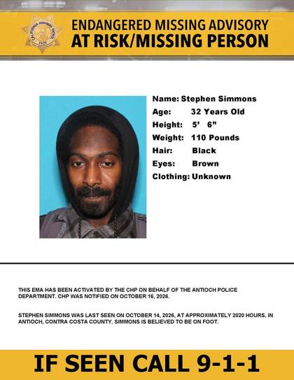 Missing person flyer for Stephen Simmons