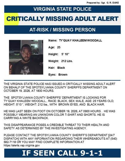Missing person flyer for Ty'Quay Khaleem Woodall